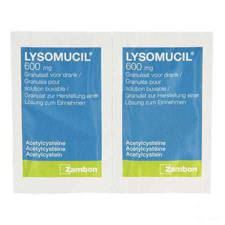 Lysomucil 600 Gran Zakjes 14 X 600 mg