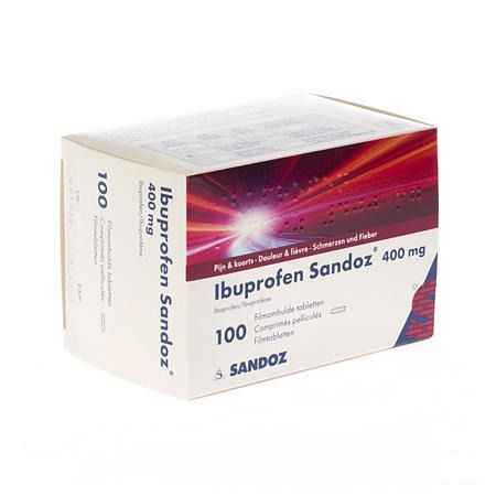 Ibuprofen Sandoz 400 mg Comprimes Pellicules 100x400 mg 