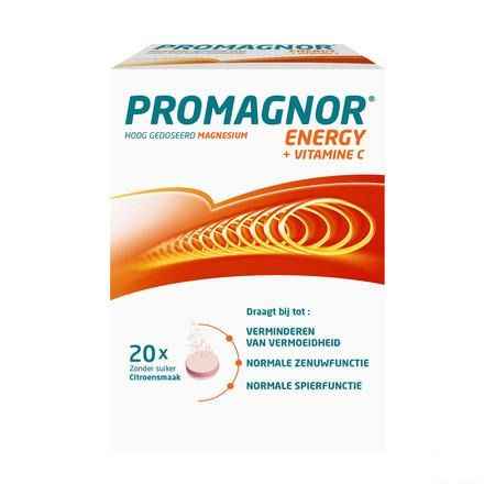 Promagnor Energy + Vit C Bruistabletten 2x10