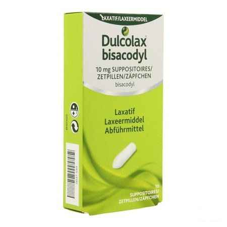 Dulcolax Bisadocyl Suppo 10 X 10 mg