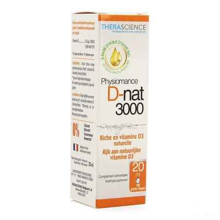 D-nat 3000 Flacon Druppels 20 ml Physiomance Phy342  -  Therascience-Lignaform