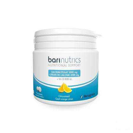 Barinutrics Calciumcitraat Citrus Kauwtabletten 90  -  Metagenics
