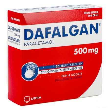 Dafalgan Eff 500 mg Comprimes 20