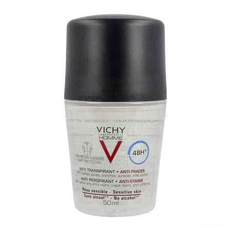 Vichy Homme Deo Anti trans Anti stre.prot.48h Roller50 ml  -  Vichy