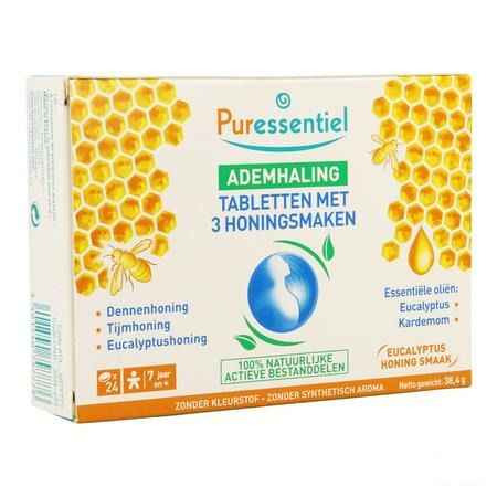 Puressentiel Ademhaling Pastillen 3 Honing 24  -  Puressentiel