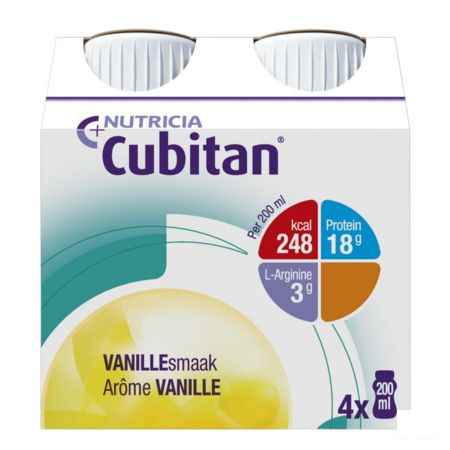Cubitan Vanille 4x200 ml  -  Nutricia