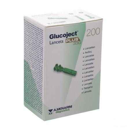 Glucoject Lancets Plus 33g 200 44123  -  Menarini