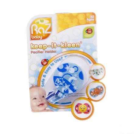 Raz Baby Keep It Clean Fopspeenhouder Blauw  -  Solidpharma