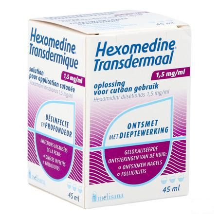 Hexomedine Oplossing 45 ml Transcut  -  Melisana