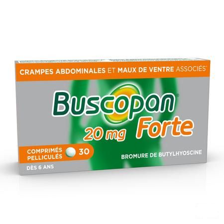 Buscopan Forte 20 mg Comprimes Pellicules 30