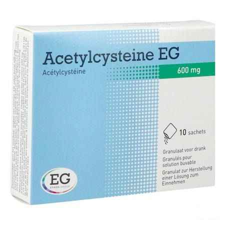 Acetylcysteine EG Zakjes 10x600 mg  -  EG