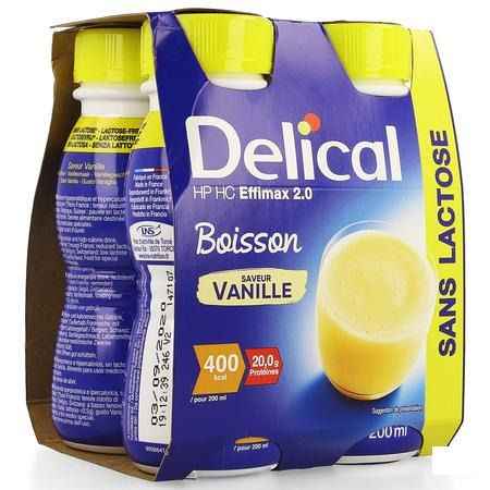 Delical Effimax 2.0 Vanille 4x200 ml  -  Bs Nutrition