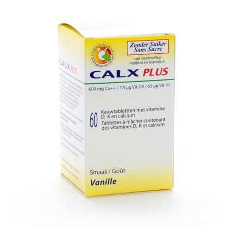 Calx-plus Carre Caramel Vanille sans sucre 60