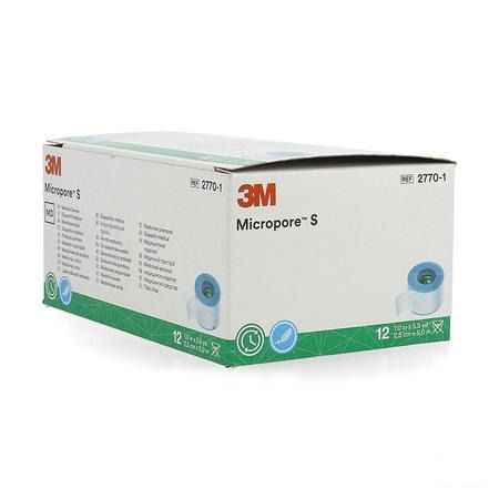 Micropore S 3M Hechtpleister 2,5X500Cm  -  3M