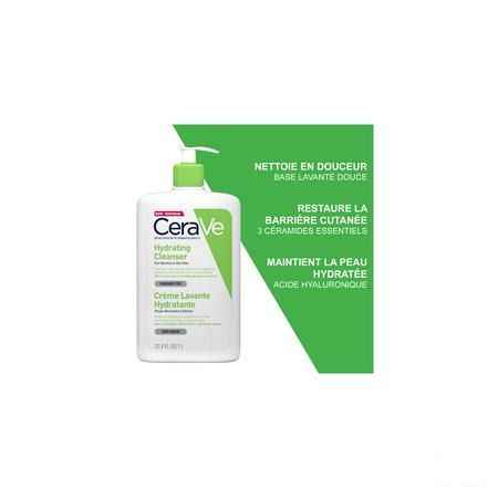Cerave Hydraterende Reinigingscreme Pompfl 1l  -  Cerave
