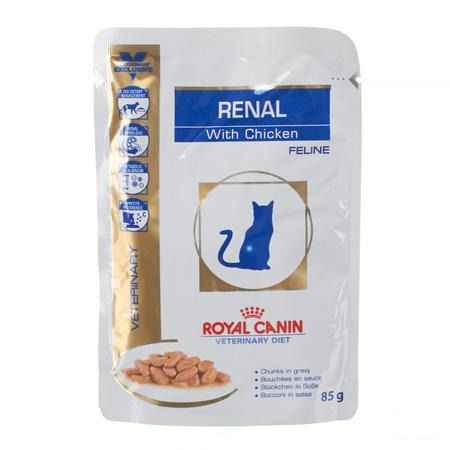 Vdiet Renal Feline Chk (pouch) 85 gr  -  Royal Canin