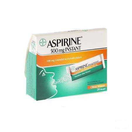 Aspirine Fasttabs 500 mg Filmomhulde tabl 20