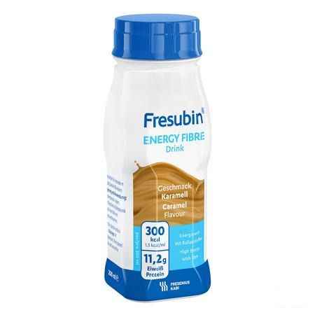 Fresubin Energy Fibre Drink Caramel Flacon 4x200 ml  -  Fresenius