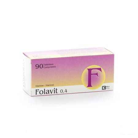 Folavit 0,4 mg Tabletten 90 X 0,4 mg 3761517  -  Kela Pharma