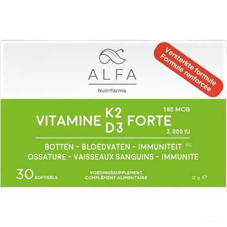 Alfa Vitamine K2 D3 Forte Softcaps 30