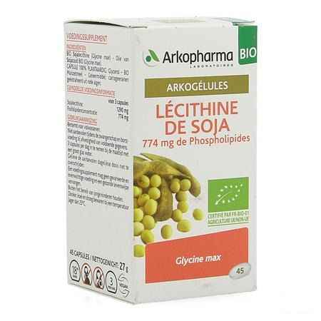 Arkogelules Lecithin Soja Bio Capsule 45  -  Arkopharma