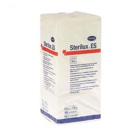 Sterilux Es 7,5x7,5cm 12l.nst 100 P/s  -  Hartmann