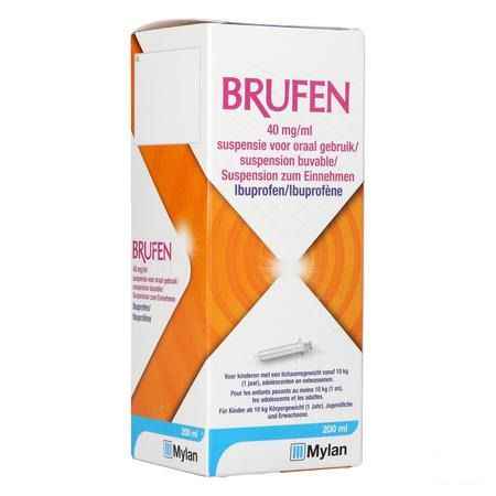 Brufen 40 mg/Ml Susp Oraal Gebruik 200 ml