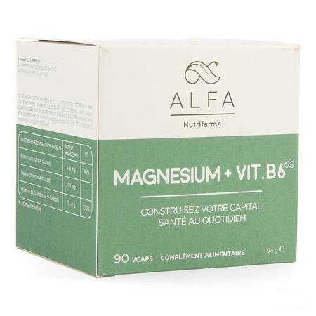 Alfa Magnesium + Vit B6 V-Capsule 90  -  Nutrifarma