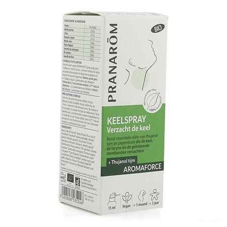 Aromaforce Bio Spray Gorge Apaisant 15 ml  -  Pranarom