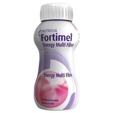 Fortimel Energy Multi Fibre Aardbei 4x200 ml  -  Nutricia