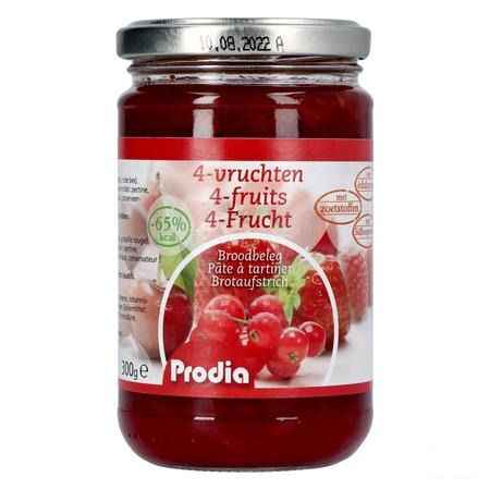 Prodia Broodbeleg 4 Vruchten + Maltitol 300 gr 6189  -  Revogan