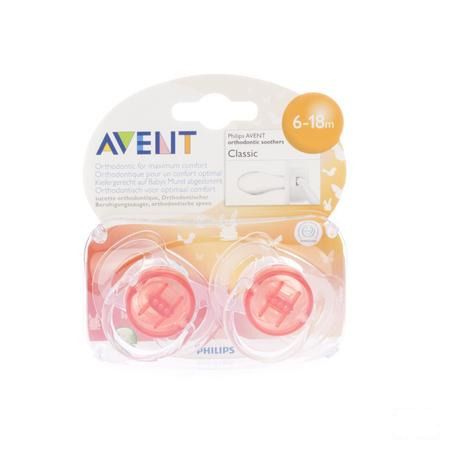 Philips Avent Fopspeen Transparant Silicone + 6m 2 Scf170/22  -  Bomedys