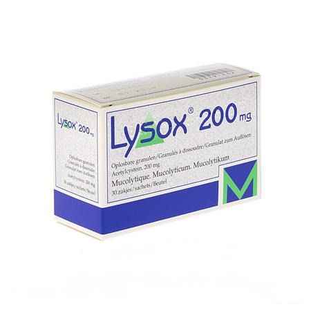 Lysox Gran Zakjes 30x200 mg  -  Menarini