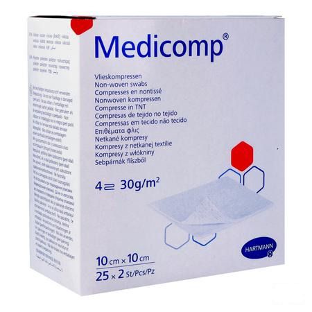 Medicomp Kompres Steriel 4L 10X10Cm 30G 25X2  -  Hartmann