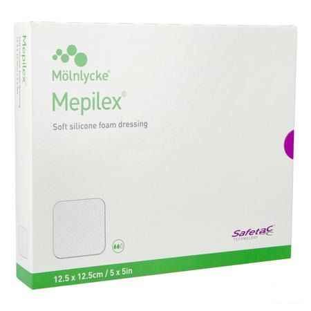 Mepilex Schuimverb Sil Abs Ster 12,5x12,5cm 5  -  Molnlycke Healthcare