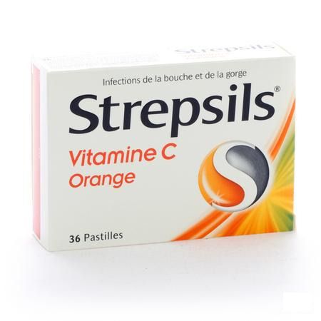Strepsils Vitamine C Orange Pastille 36