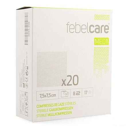 Febelcare Compresse Gaze Sterile 7,5x 7,5cm 20x1