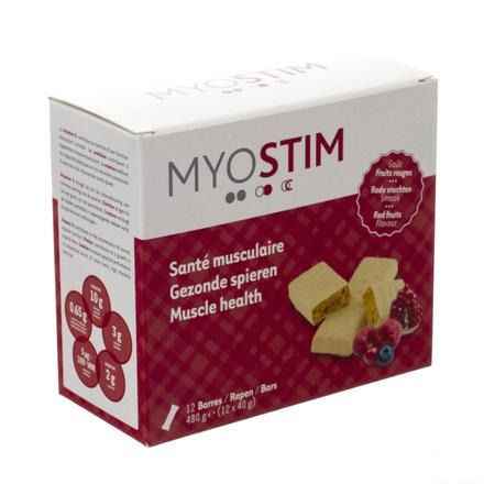 Myostim Barre Proteine Fruits Rouges 12  -  Procell