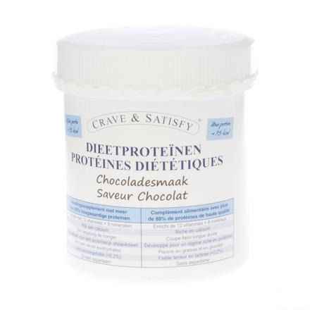 Crave & Satisfy Dieetproteinen Chocola Pot 200 gr