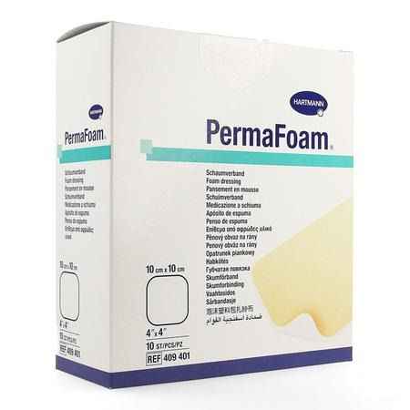 Permafoam Schuimverband 10x10cm 10 4094017  -  Hartmann
