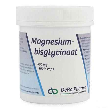 Magnesium Bisglycinate 800Mg V-Caps 100  -  Deba Pharma