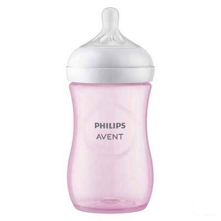 Philips Avent Natural 3.0 Zuigfles Roze 260 ml