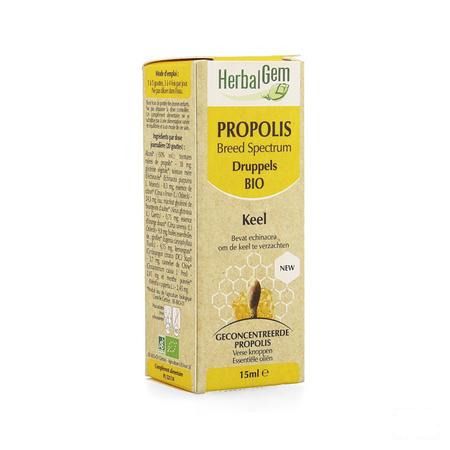 Herbalgem Propolis Breed Spectrum Bio Flacon druppels 15 ml  -  Herbalgem
