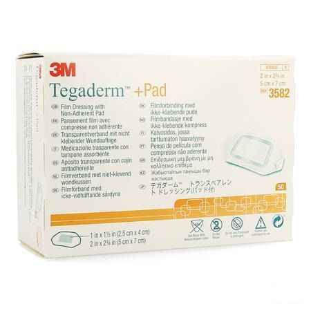 Tegaderm + Pad 3m Transp Steril 5cmx 7cm 50 3582  -  3M