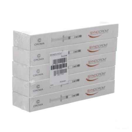 Synocrom Solution Ster Inj.intra Artic. Seringue 5x2 ml