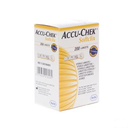 Accu Chek Softclix Lancet 200 3307484001  -  Roche Diagnostics