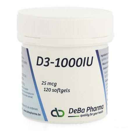 D3 1000iu Softgels 120  -  Deba Pharma