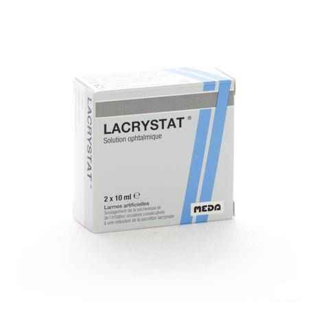 Lacrystat Collyre Flacon 2x10 ml