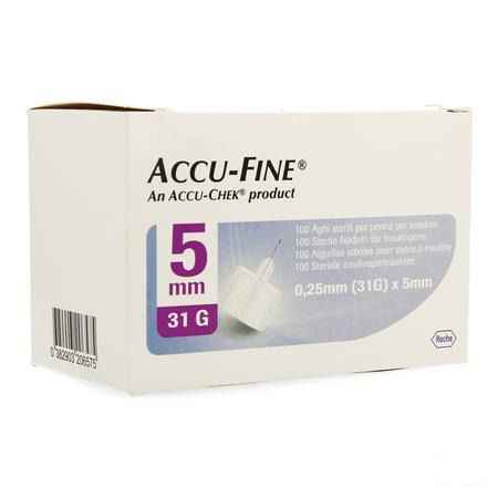 Accu Fine 31 gr 5mm 100  -  Roche Diagnostics