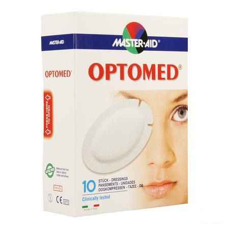 Optomed Oogkompres Adhesive Latexvrij 96x66mm 10 70118